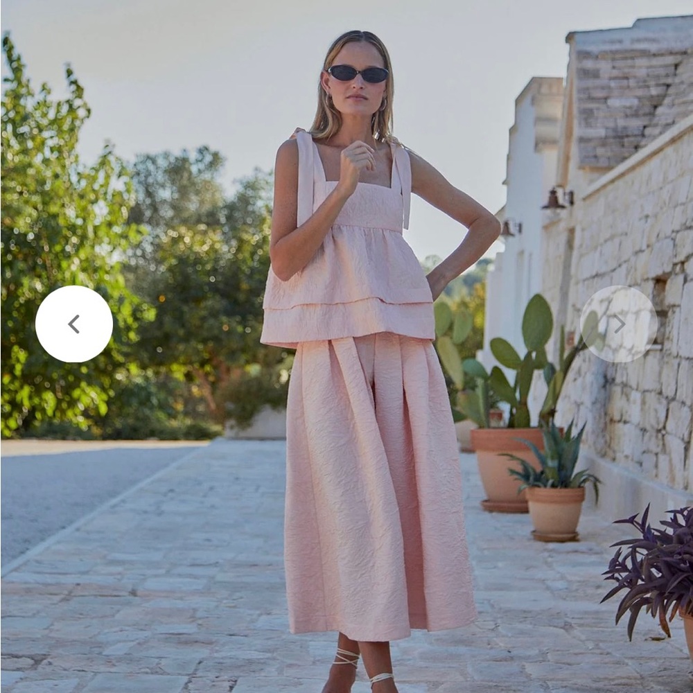 Hunter Bell Pink Midi Skirt